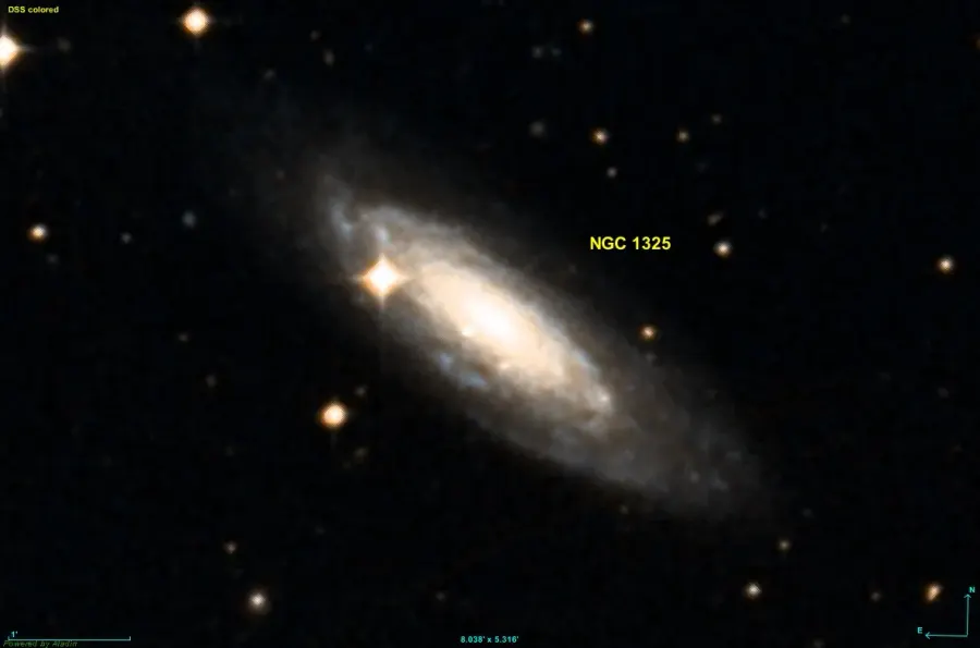 La carte NGC 1325