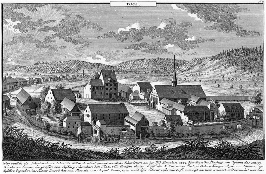 La carte Couvent de Töss
