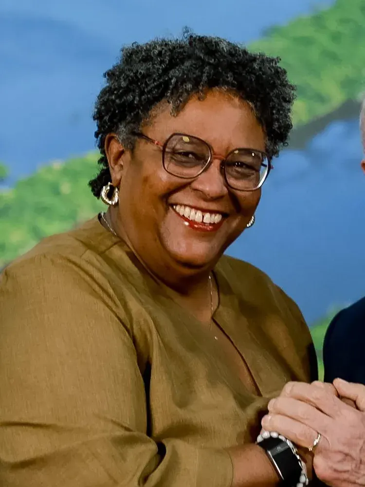 La carte Mia Mottley