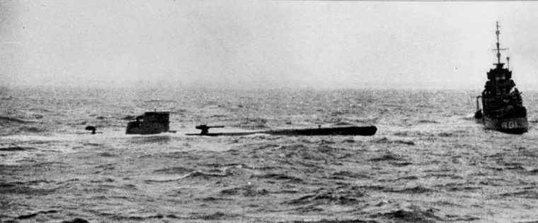 The German submarine U-110 card