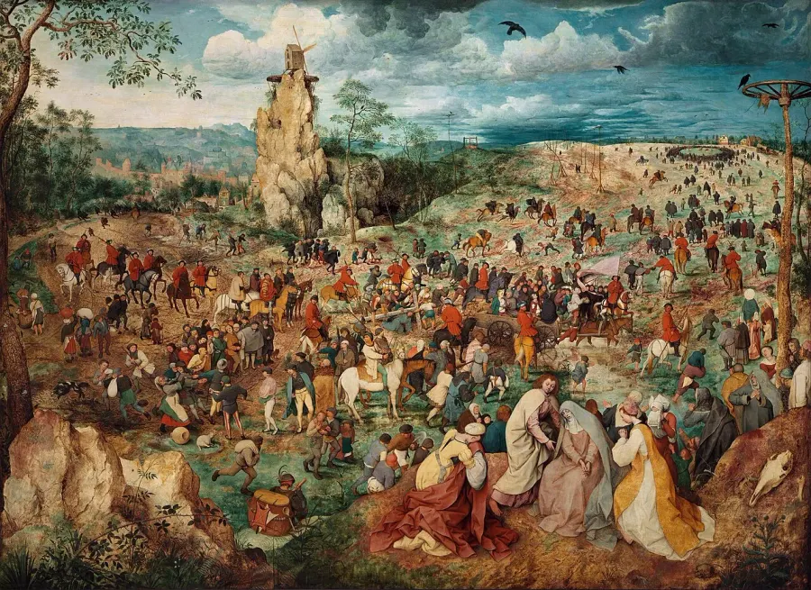 La carte Le Portement de Croix