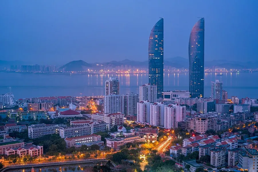 La carte Xiamen