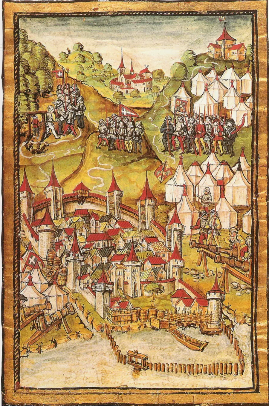 La carte Bataille de Morat