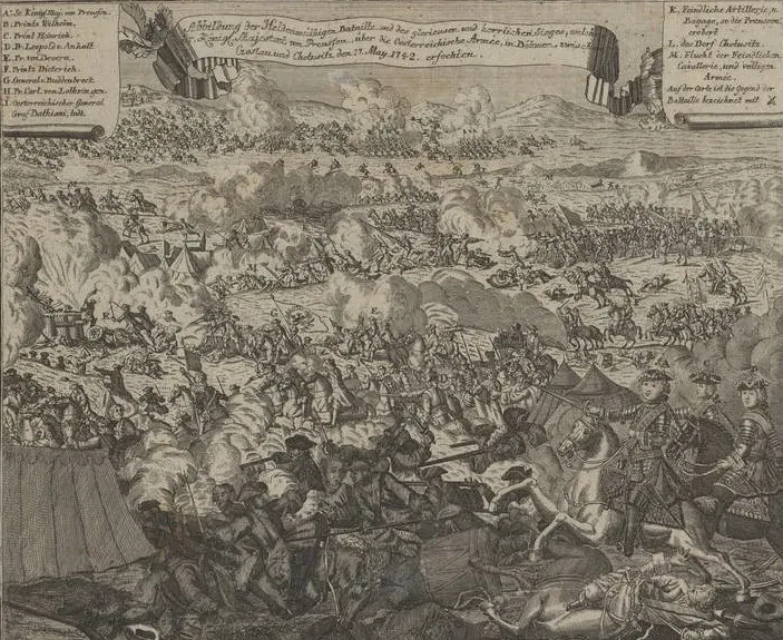 La carte Bataille de Chotusitz
