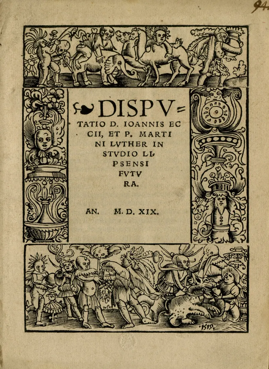 La carte Disputatio de Leipzig