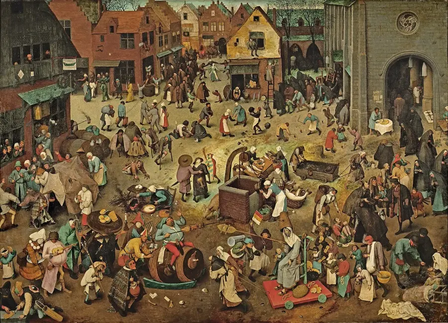 La carte Le Combat de Carnaval et Carême