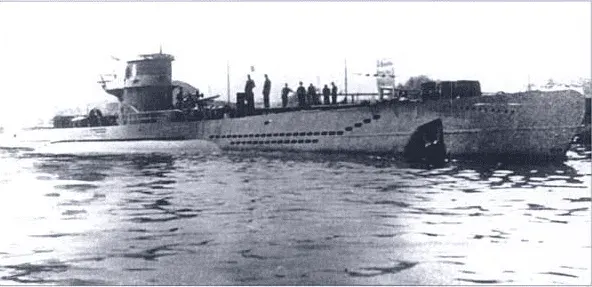 The German submarine U-331 card
