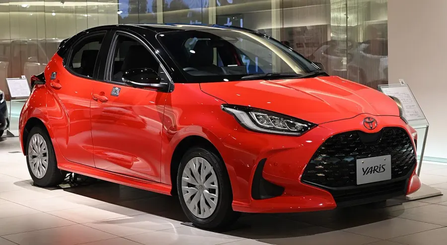 The Toyota Yaris card