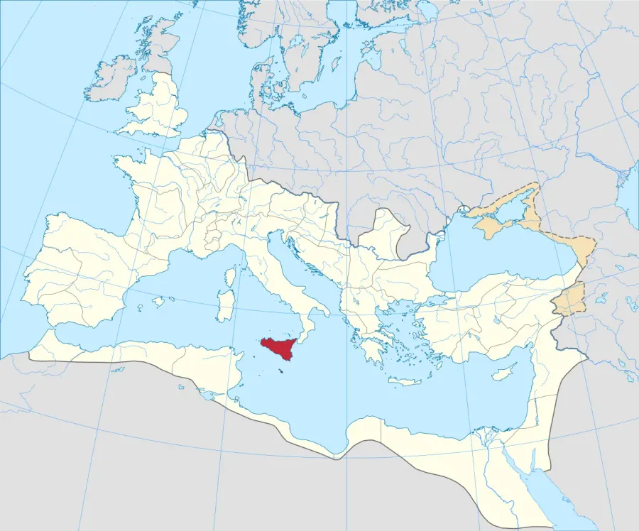 La carte Sicile
