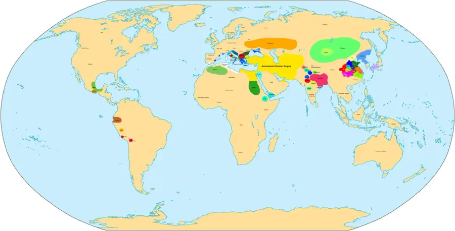 La carte Années 400 av. J.-C.