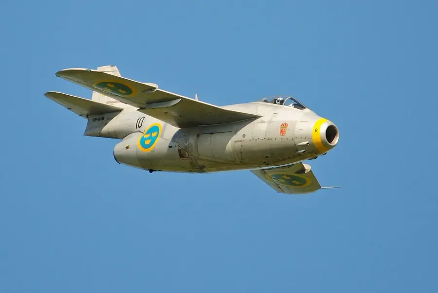 La carte Saab J 29 Tunnan