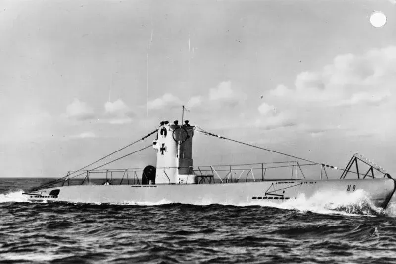 La carte Unterseeboot type II