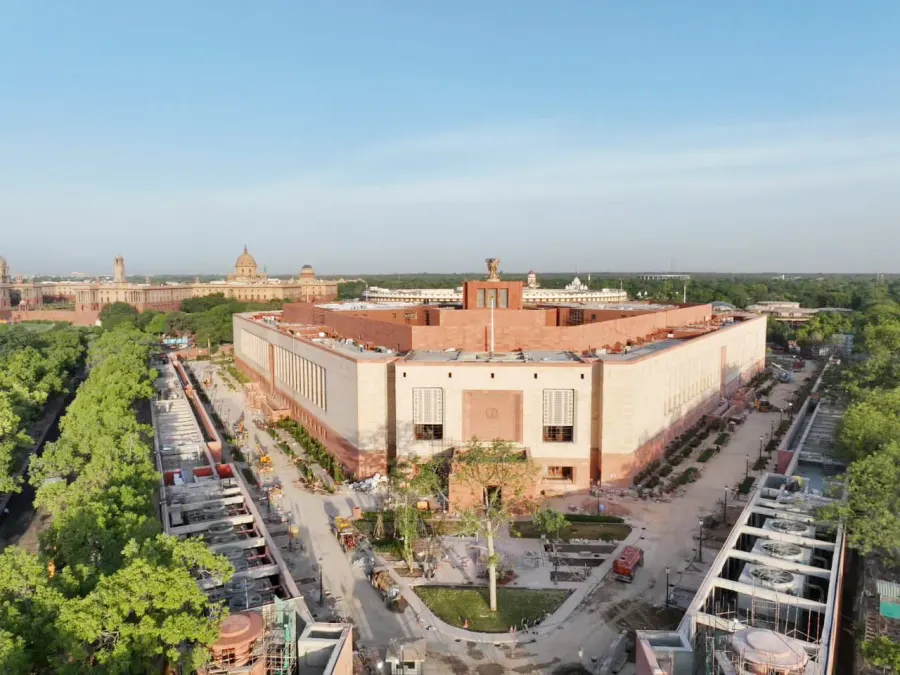 La carte Parlement de l'Inde