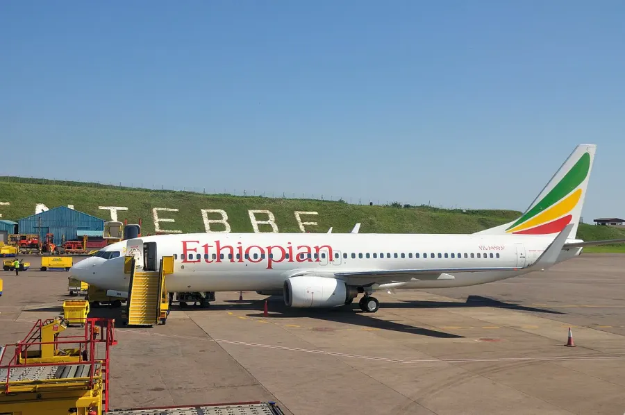 La carte Vol Ethiopian Airlines 409