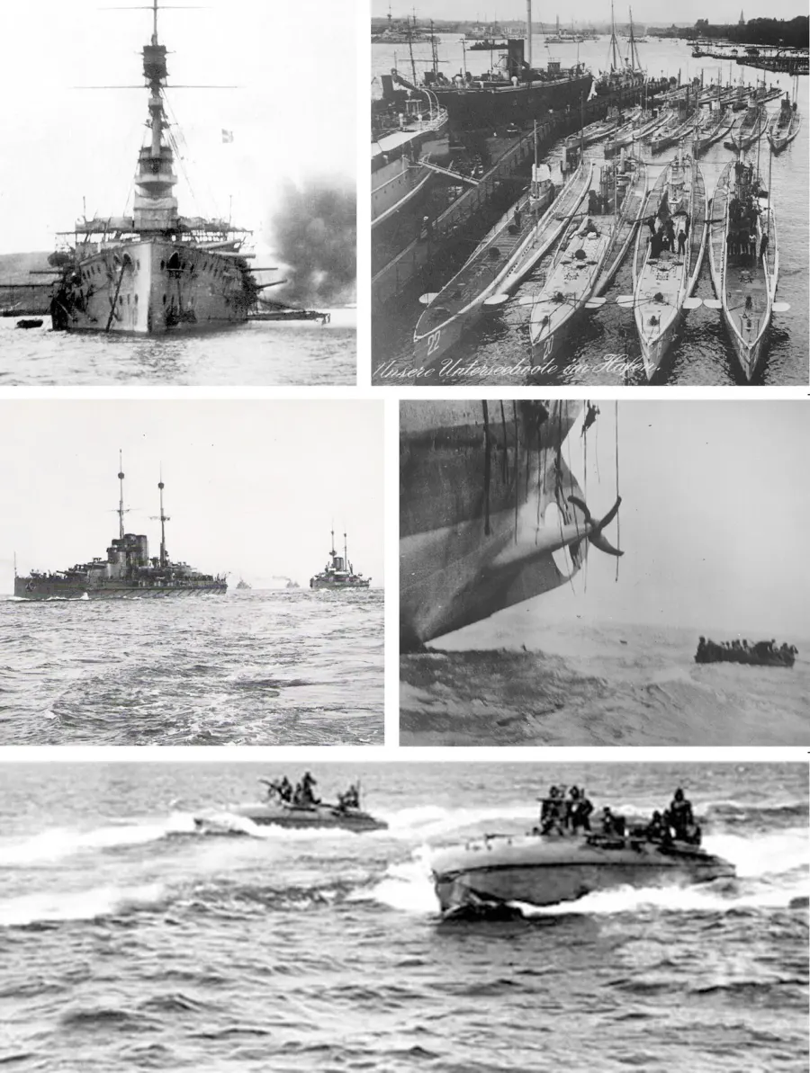 The Naval warfare in World War I card