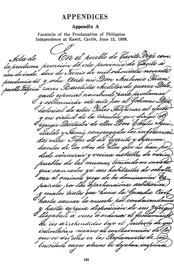 The Philippine Declaration of Independence card