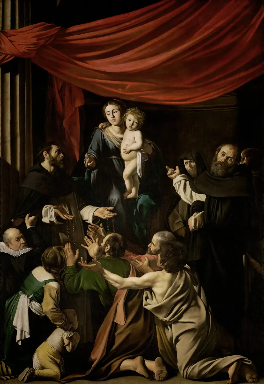 The Madonna of the Rosary card