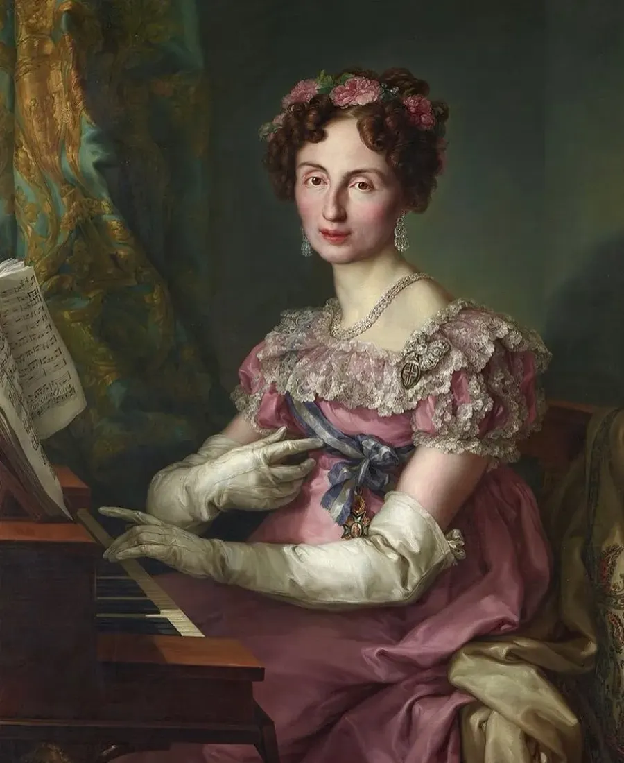 The Princess Amalie of Saxony card
