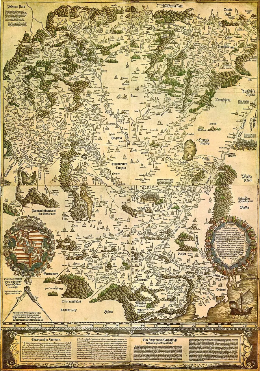 La carte Tabula Hungariae