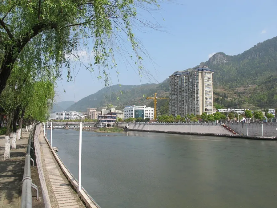 La carte Xian de Wencheng