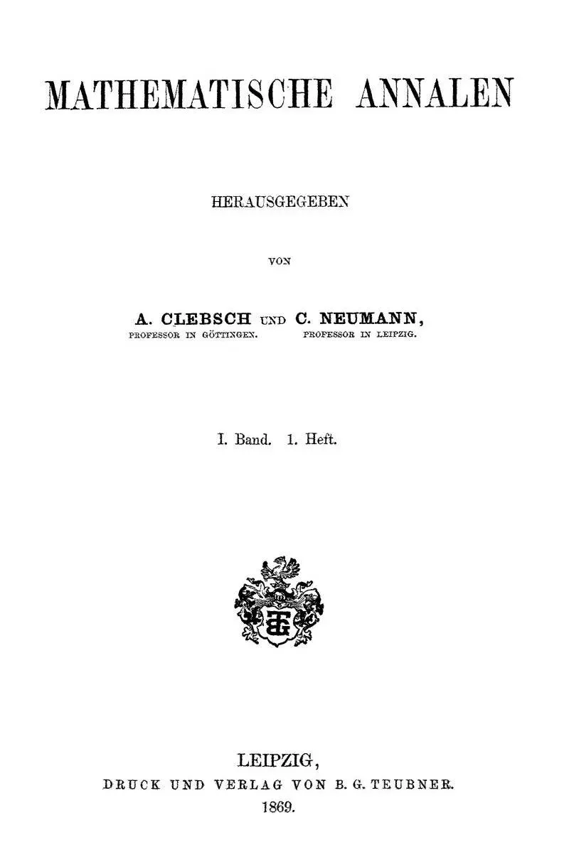The Mathematische Annalen card