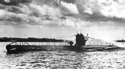 The German submarine U-100 card