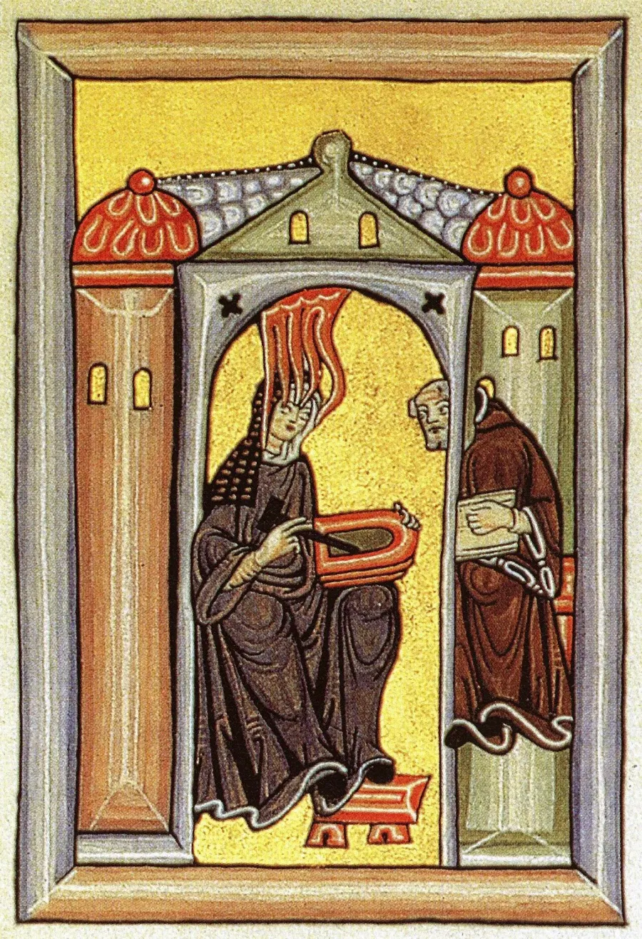 La carte Hildegarde de Bingen