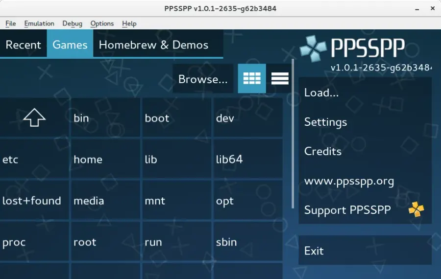 The PPSSPP card