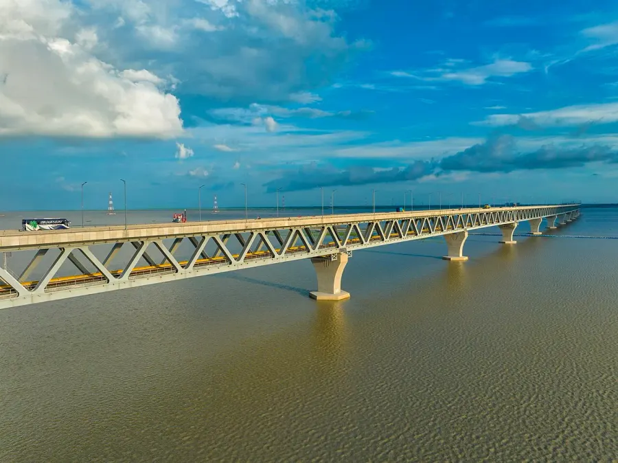 La carte Pont de Padma