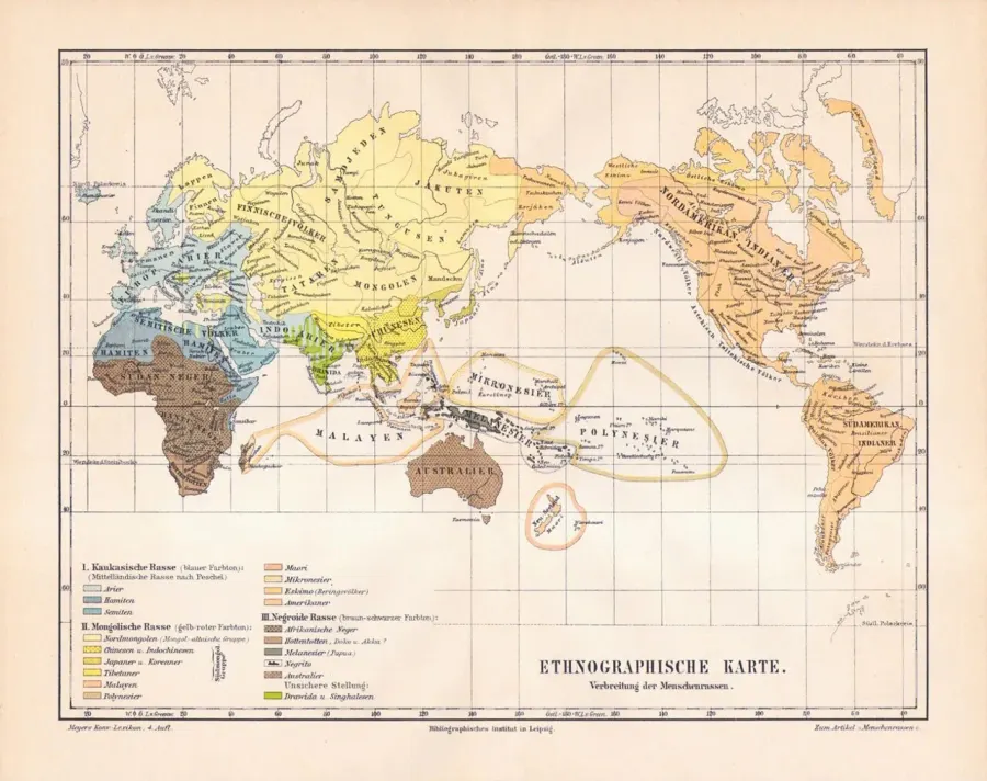 La carte Caucasien