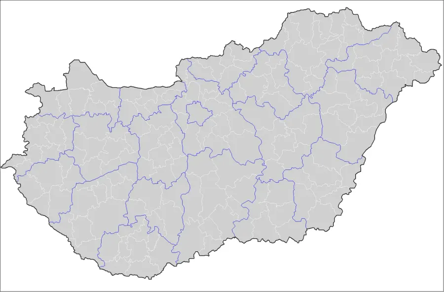 The Subregions of Hungary card