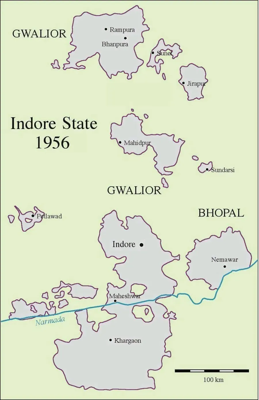 The Indore State card