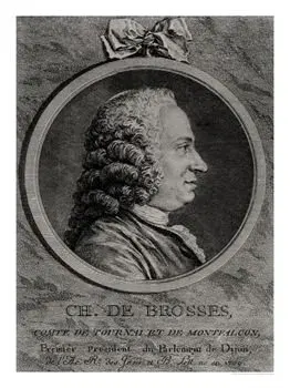 The Charles de Brosses card