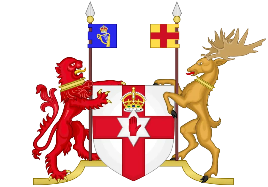 La carte Armoiries de l'Irlande du Nord