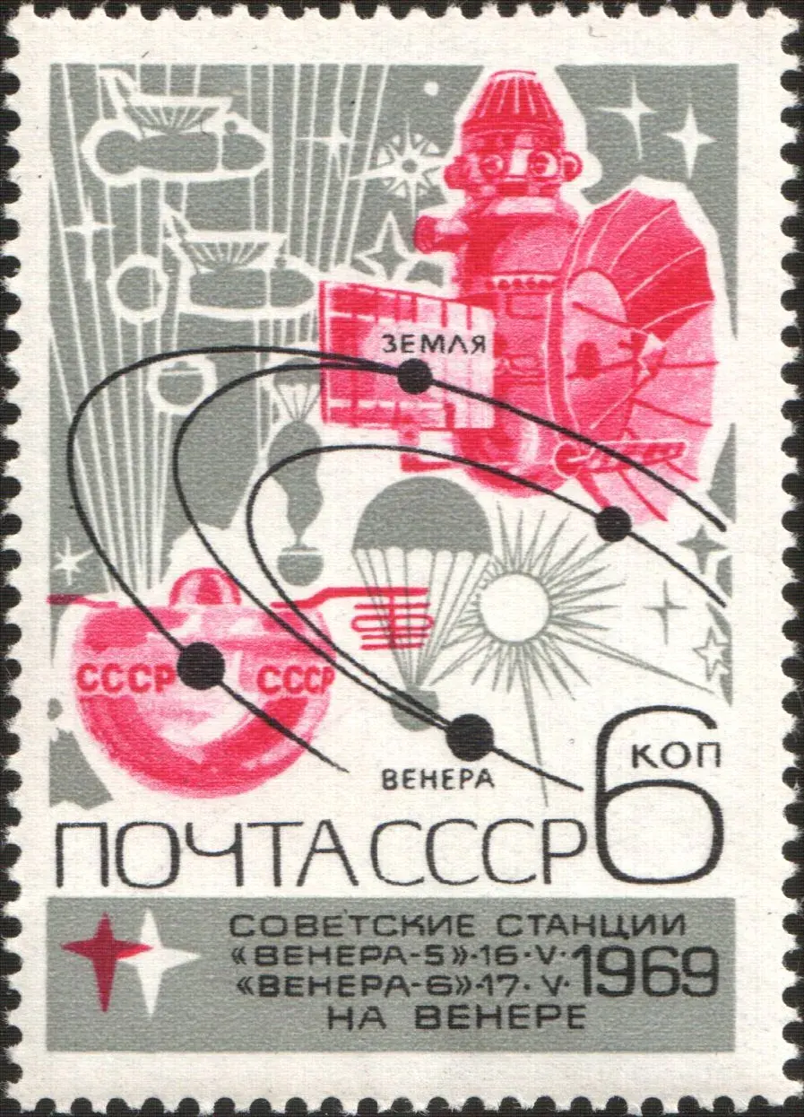 La carte Venera 5