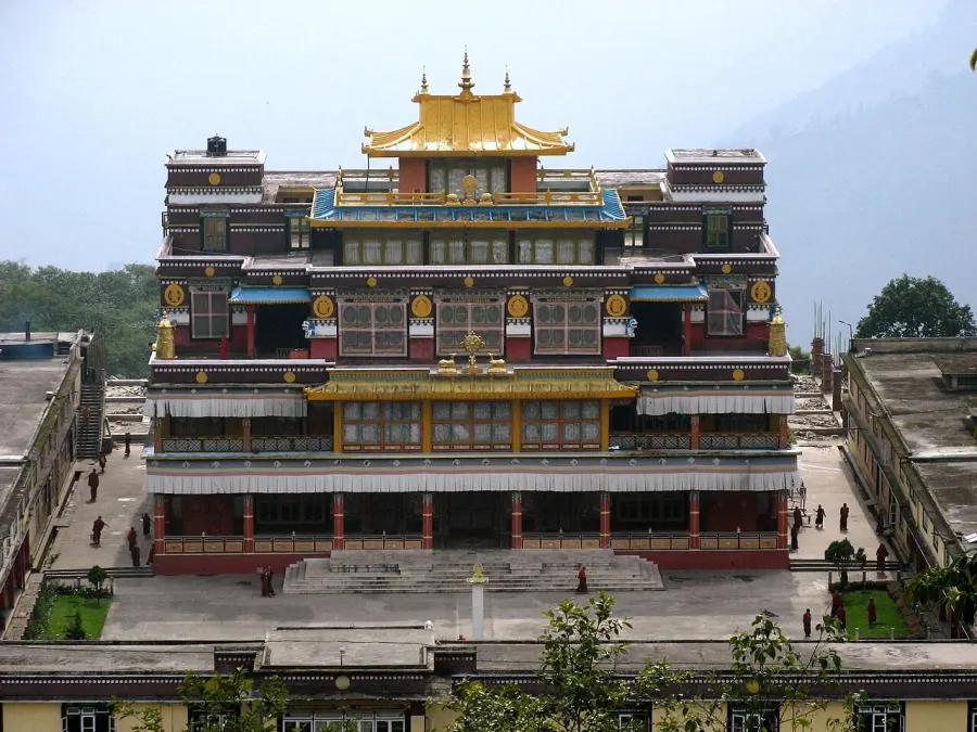 La carte Monastère de Ralang