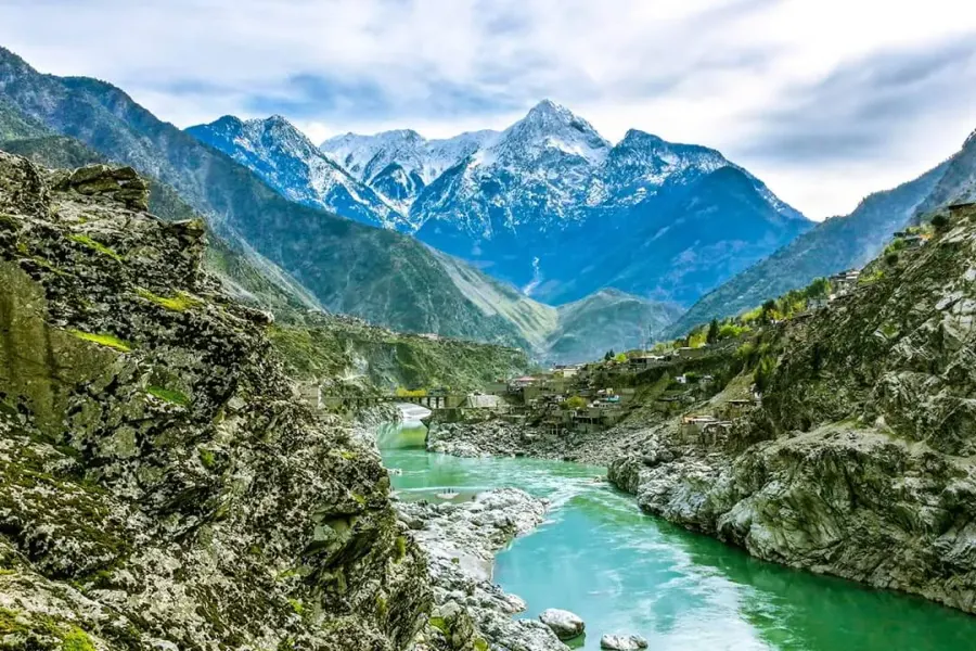 The Kohistan District, Pakistan card