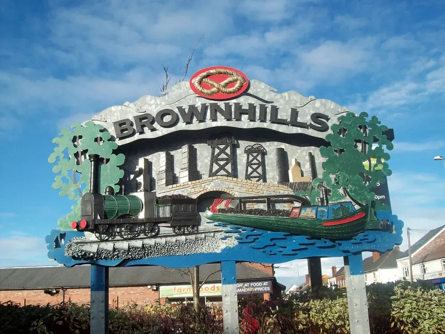 La carte Brownhills