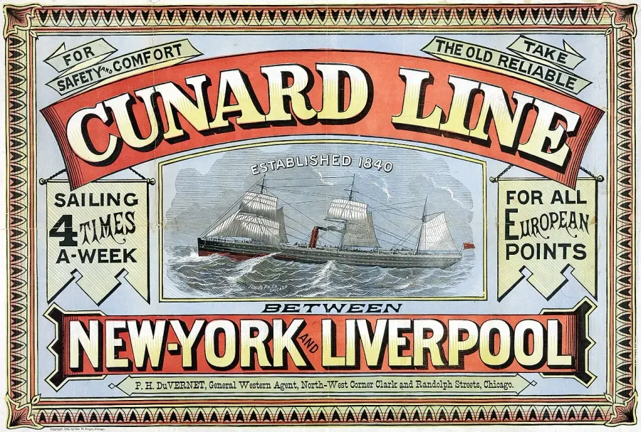 The Cunard Line card
