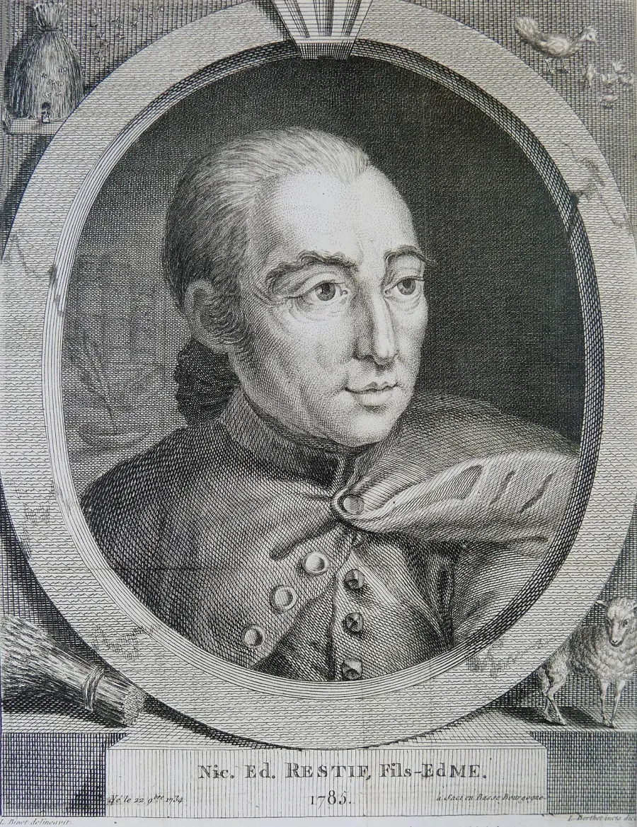 La carte Nicolas-Edme Rétif de La Bretonne