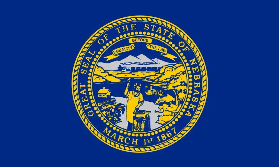 The Flag of Nebraska card
