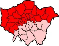 La carte North London