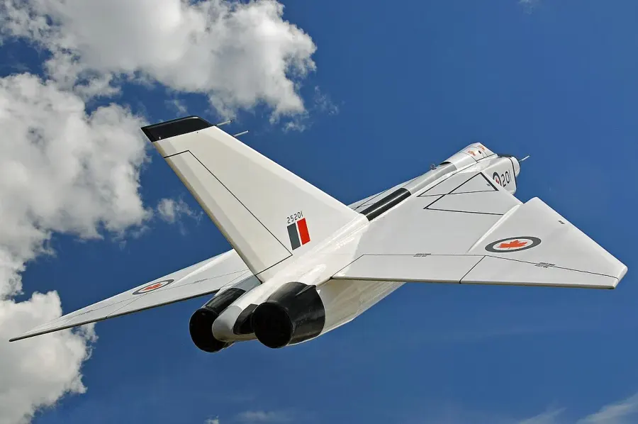 La carte Avro Canada CF-105 Arrow