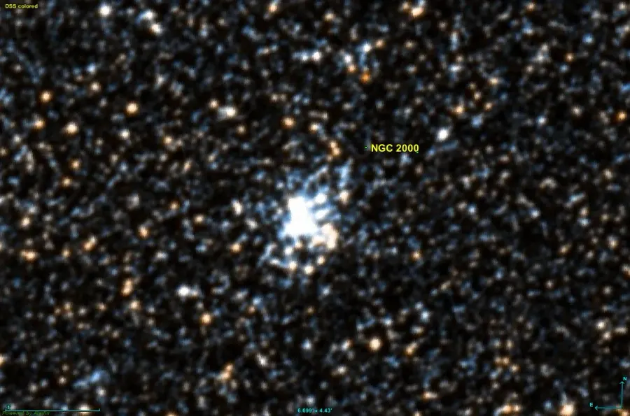La carte NGC 2000