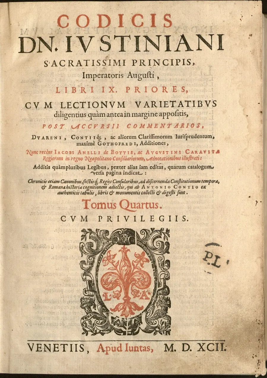 La carte Code de Justinien