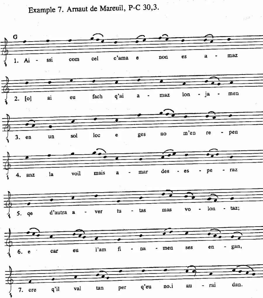 La carte Chanson