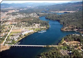The Post Falls, Idaho card