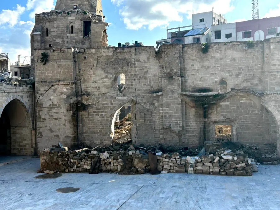La carte Grande mosquée de Gaza