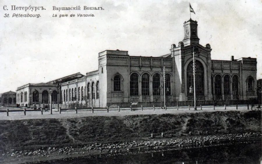 The Saint Petersburg–Warsaw railway card