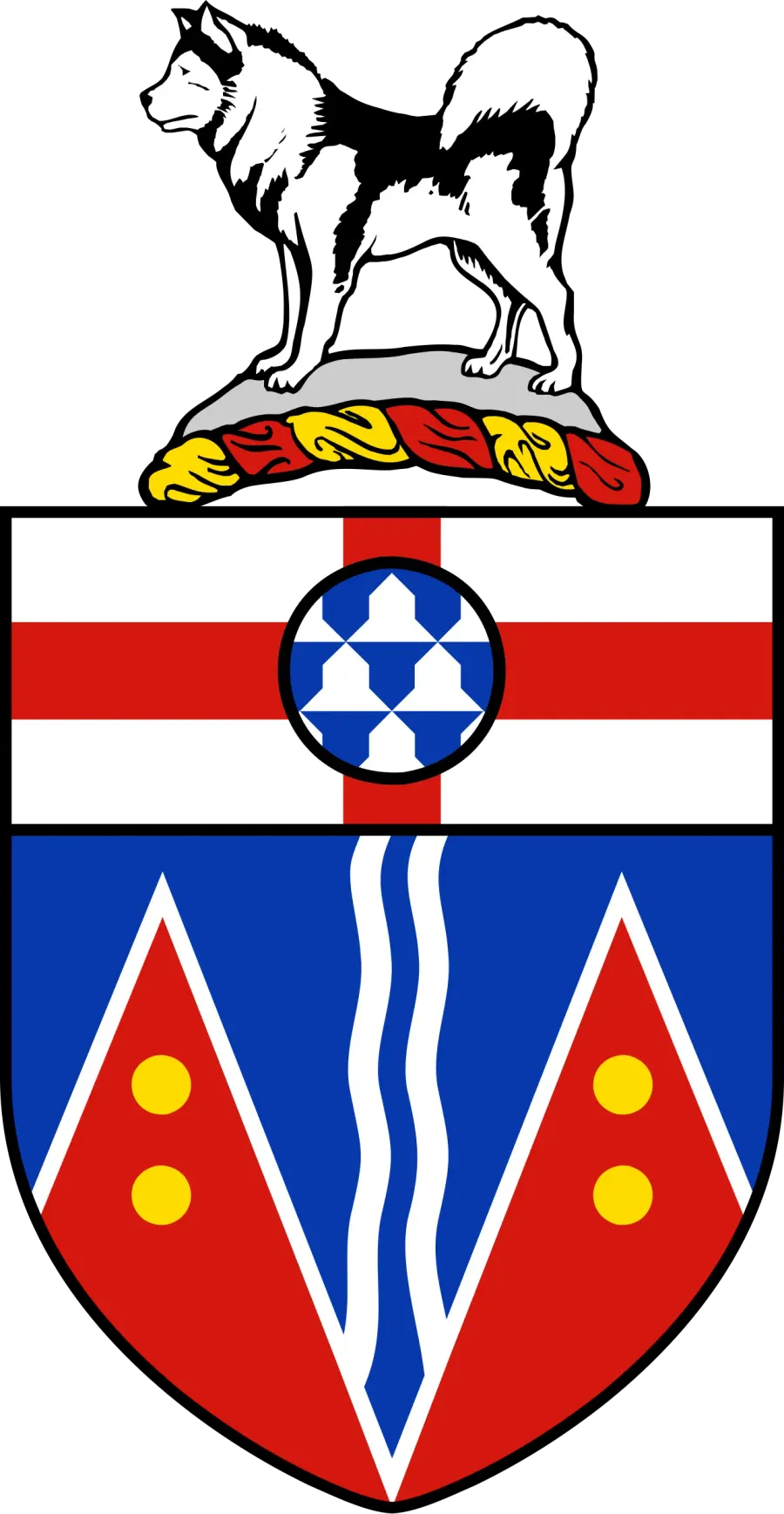 La carte Armoiries du Yukon